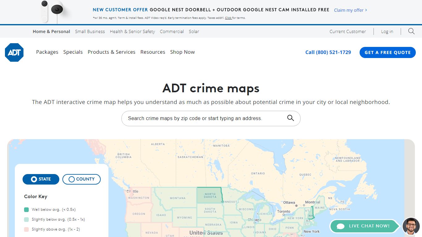 Interactive Crime Maps | ADT Security